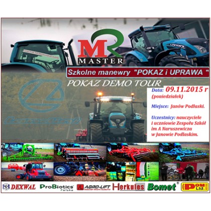 POKAZ DEMO TOUR Landini & MASTER & ZS w Janowie Podlaskim  09.11.2015 r.