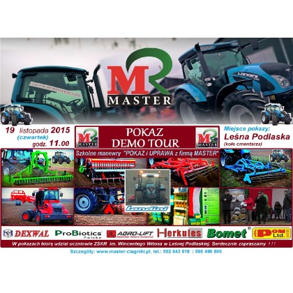 POKAZ DEMO TOUR Landini & MASTER w ZSCKR  Leśnej Podlaskie 19.11.2015r.