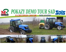 POKAZY DEMO TOUR SAD Solis i Master 9.12.2015r. w Milanowie.