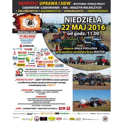 Pokaz maszyn MASTER DEMO TOUR Przetestuj i kup 22.05.2016r